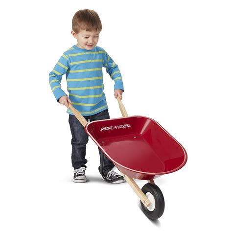 Radio flyer wheelbarrow - Radio Flyer Kid's Wheelbarrow. 4.4 out of 5 stars. 766. $65.17 $ 65. 17. FREE delivery Mar 14 - 18 . Or fastest delivery Wed, Mar 13 . Only 1 left in stock - order soon. More Buying Choices $34.50 (6 new offers) Ages: 18 months - 10 years.